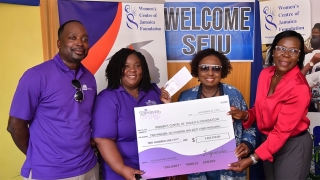 Morant Bay Women’s Centre gets donation from Canadian Healthcare Union