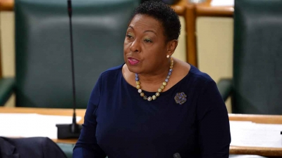 The Minister of Culture, Gender, Entertainment and Sport, the Honourable Olivia Grange, CD, MP