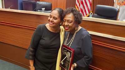 Grange presented with Key to the City of Lauderhill in Florida