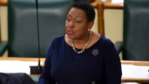The Minister of Culture, Gender, Entertainment and Sport, the Honourable Olivia Grange