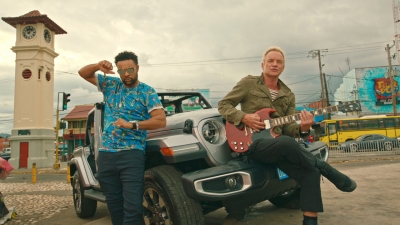 Shaggy and Sting from the &#039;Don&#039;t Make Me Wait&#039; music video