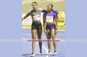 Grange congratulates Thompson and Fraser Pryce