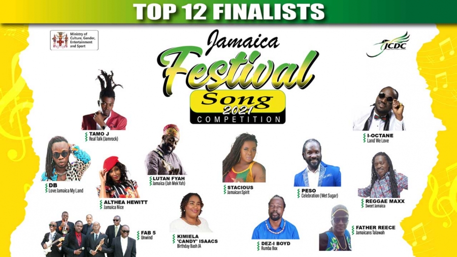 Jamaica Festival Song finalists on global streaming platforms