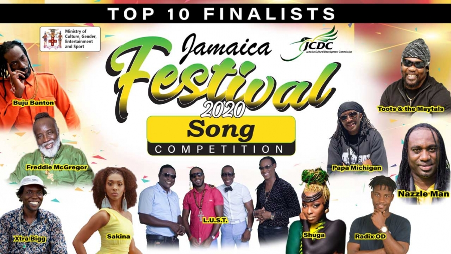 2020 Jamaica Festival Song finalists