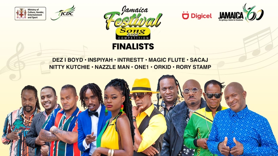 2022 Jamaica Festival Song finalists now streaming across the world