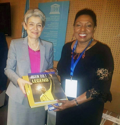 Minister Grange and CARICOM Delegation hold Talks with Outgoing Director General of UNESCO in Paris