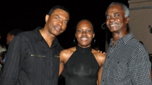 Mr Walt Crooks (right) shares lens with Douglas Prout and Kadeen Howden